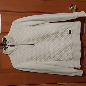 LL Bean quilted quarter zip pullover